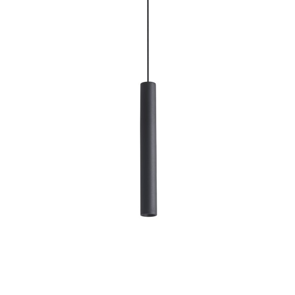 Ideal lux 371078 LED závesné stropné svietidlo LOOK  | 12W integrovaný LED zdroj | 660lm | 3000K | sťahovacie | na lanku | čierna