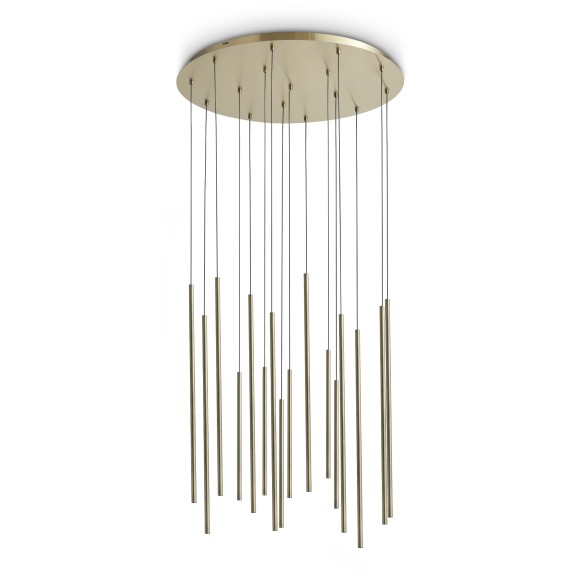 Ideal lux 371153 LED závesné stropné svietidlo LOOK  | 31W integrovaný LED zdroj | 2300lm | 3000K | sťahovacie | na lanku | bronz