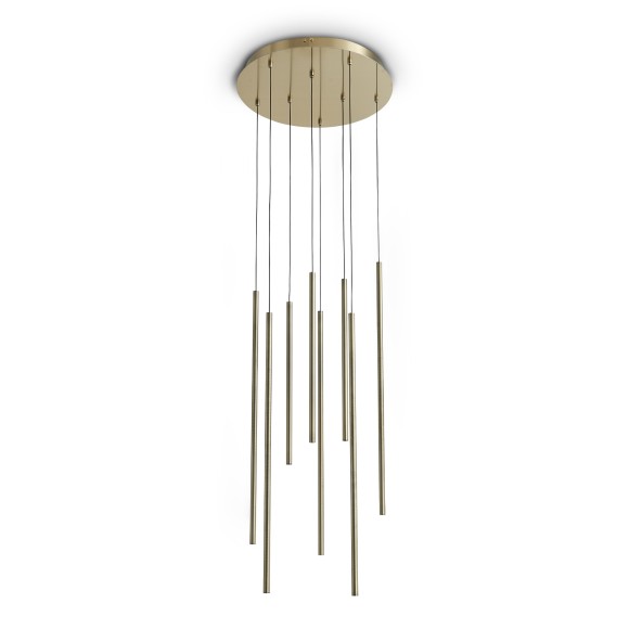 Ideal lux 371184 LED závesné stropné svietidlo LOOK  | 16W integrovaný LED zdroj | 1150lm | 3000K | sťahovacie | na lanku | bronz