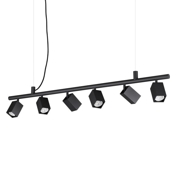Ideal lux 371412 závesné stropné svietidlo DYNAMITE  GU10 | sťahovacie | na lanku | čierna