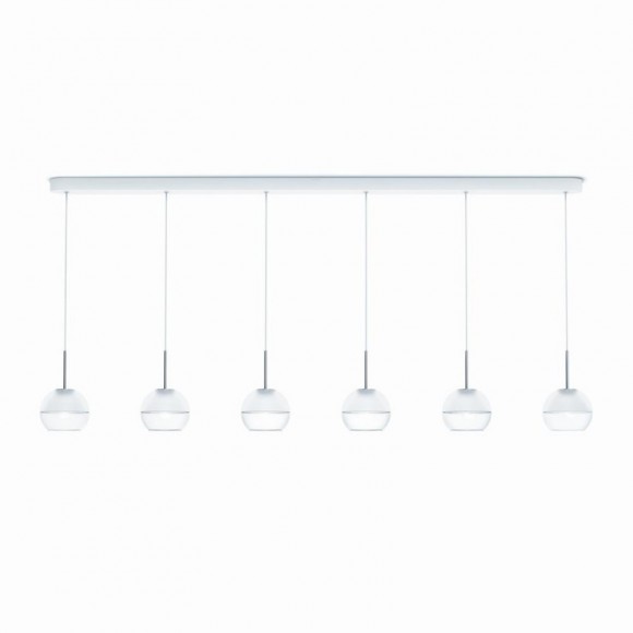 LED závesné stropné svietidlo - luster Philips ARAGO 6x4,5W -> nahrádza 120W - biela