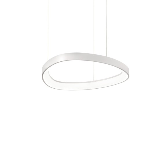 Ideal lux 372129 LED závesné stropné svietidlo GEMINI  | 36W integrovaný LED zdroj | 3350lm | 4000K | sťahovacie | na lanku | biela