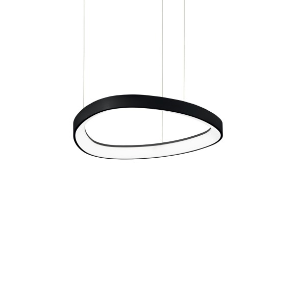 Ideal lux 372136 LED závesné stropné svietidlo GEMINI  | 36W integrovaný LED zdroj | 2220lm | 4000K | sťahovacie | na lanku | čierna