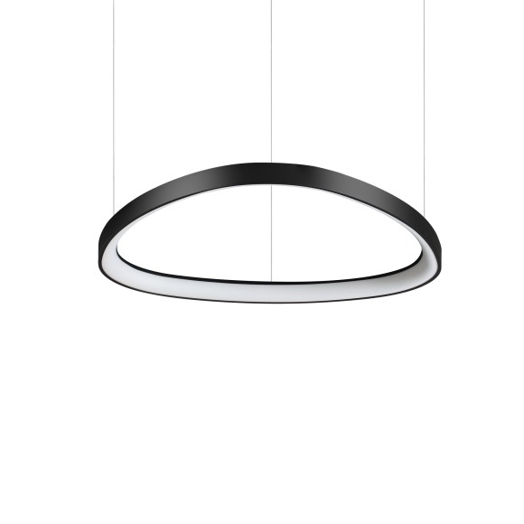 Ideal lux 372167 LED závesné stropné svietidlo GEMINI  | 47W integrovaný LED zdroj | 2980lm | 4000K | sťahovacie | na lanku | čierna