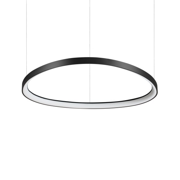 Ideal lux 372198 LED závesné stropné svietidlo GEMINI  | 56W integrovaný LED zdroj | 3620lm | 4000K | sťahovacie | na lanku | čierna