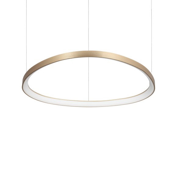 Ideal lux 372204 LED závesné stropné svietidlo GEMINI  | 56W integrovaný LED zdroj | 4510lm | 4000K | sťahovacie | na lanku | bronz