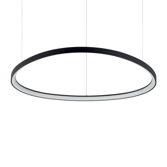 Ideal lux 372228 LED závesné stropné svietidlo GEMINI  | 78W integrovaný LED zdroj | 4500lm | 4000K | sťahovacie | na lanku | čierna