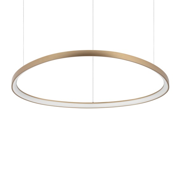 Ideal lux 372235 LED závesné stropné svietidlo GEMINI  | 78W integrovaný LED zdroj | 5430lm | 4000K | bronz
