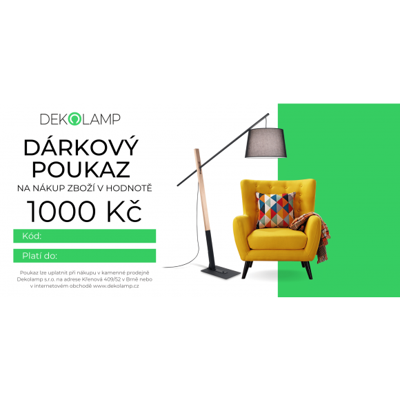 Darčekový poukaz 1000 Sk