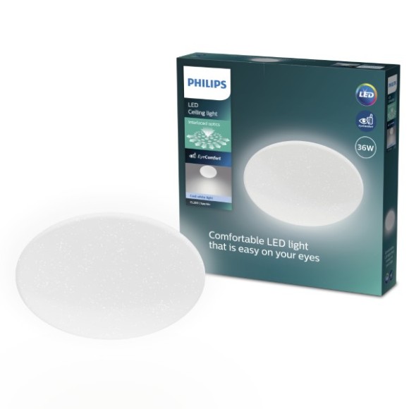 Philips 8721103069115 LED prisadené stropné svietidlo CL200 | 36W integrovaný LED zdroj | 3800lm | 4000K | biela