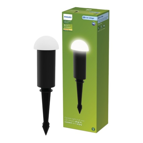Philips 8720169386938 LED Edwina | 2W integrovaný LED zdroj | 180lm | 2700K | čierna