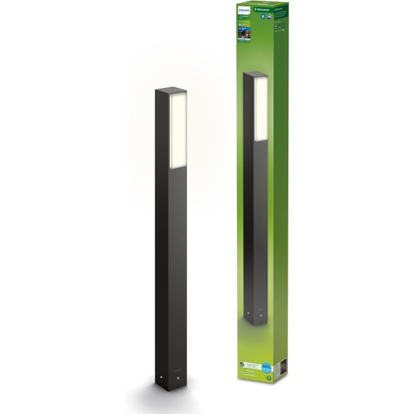 Philips 8720169257474 LED vonkajší stĺpik Stratosphere | 3,8W integrovaný LED zdroj | 800lm | 4000K