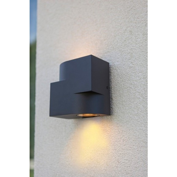 Lutec 5288001118 vonkajšie nástenné svietidlo Marbo 2x15W | GU10 | IP44