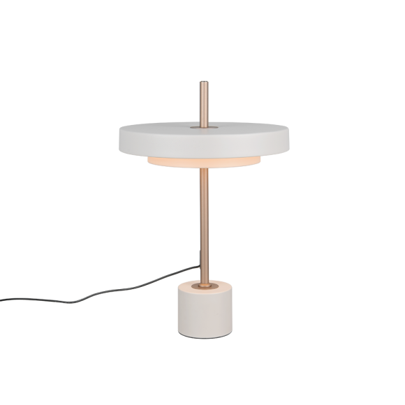 Trio T540210176 LED stolná lampička KEATON  | 12W integrovaný LED zdroj | 1x1400lm | 2300+3000+4000K | vypínač | stmievač | sivá