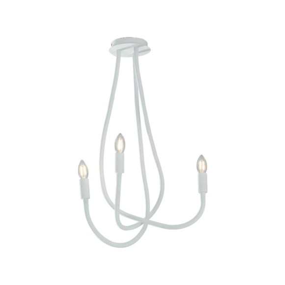 Luce Ambiente Design I-LOVER-3-BCO závesné stropné svietidlo LOVER | 3×60W E14 | biela