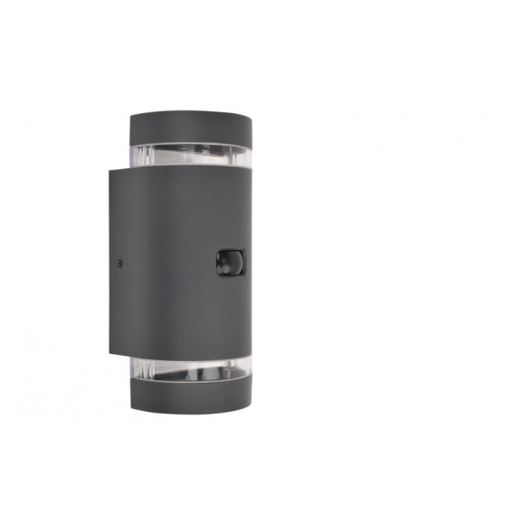 Lutec 5604014118 vonkajšie nástenné svietidlo so senzorom Focus 2x7W | GU10 | IP44