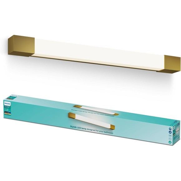 Philips 8720169299511 LED nástenné svietidlo nad zrkadlo Rover | 10W integrovaný LED zdroj | 1100lm | 2700K