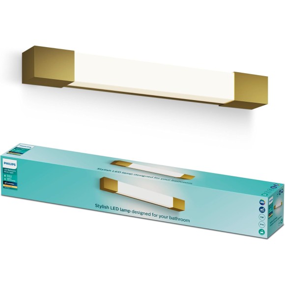 Philips 8720169299498 LED nástenné svietidlo nad zrkadlo Rover  | 5W integrovaný LED zdroj | 550lm | 2700K