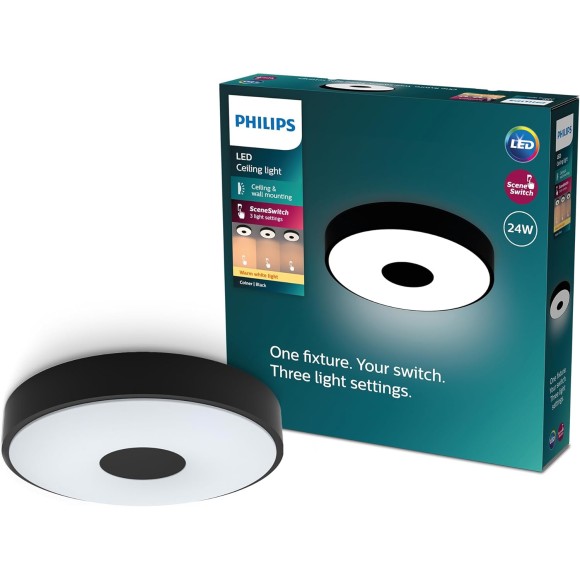Philips 8720169301290 LED prisadené stropné svietidlo Coiner  | 24W integrovaný LED zdroj | 2700lm | 2700K