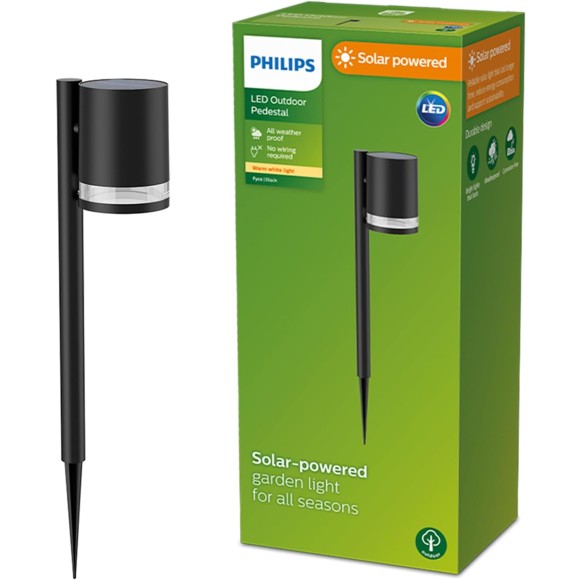 Philips 8720169265561 LED solárne vonkajšie svietidlo na zapichovanie Fyce | 1,5W integrovaný LED zdroj | 200lm | 2700K
