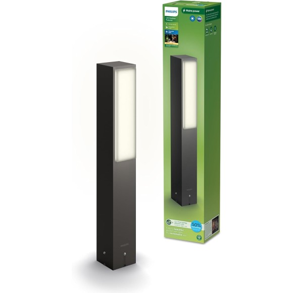Philips 8720169257351 LED vonkajší stĺpik Stratosphere | 3,8W integrovaný LED zdroj | 800lm | 2700K