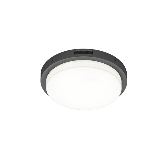 Trio T630369142 LED prisadené stropné svietidlo BERMEJO  | 14W integrovaný LED zdroj | 1x1450lm | 2300+3000+4000K | pohybové čidlo | antracit