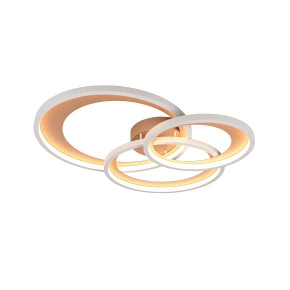 Trio T673810365 LED prisadené stropné svietidlo GRANADA | 36W integrovaný LED zdroj | 1x4300lm | 3000K | Trio - SwitchDimmer | hnedá