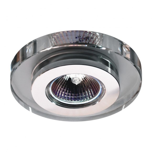 Emithor 71005 ELEGANT GLASS FIX zápustné svietidlo 1xGU10 / 50W, kryštál / chróm