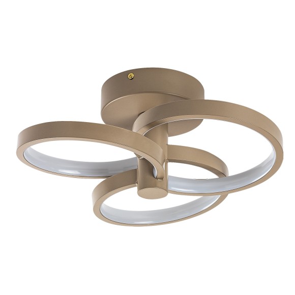 Rabalux 71400 LED prisadené stropné svietidlo Isidora | 32W integrovaný LED zdroj | 2560lm | 3000-6500K | diaľkové ovládanie | stmievač | béžová