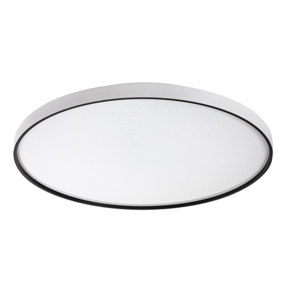 Rabalux 71451 LED prisadené stropné svietidlo Zerava | 80W integrovaný LED zdroj | 4400lm | 3000-6500K | diaľkové ovládanie | stmievač | čierna