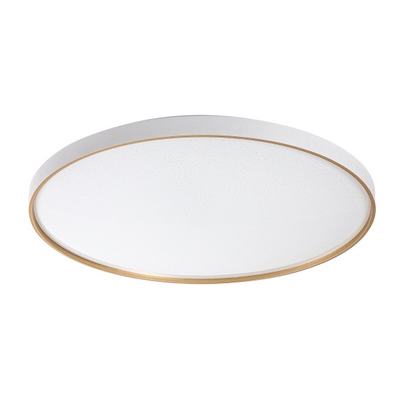 Rabalux 71454 LED prisadené stropné svietidlo Zerava | 80W integrovaný LED zdroj | 4600lm | 3000-6500K | diaľkové ovládanie | stmievač | zlatá