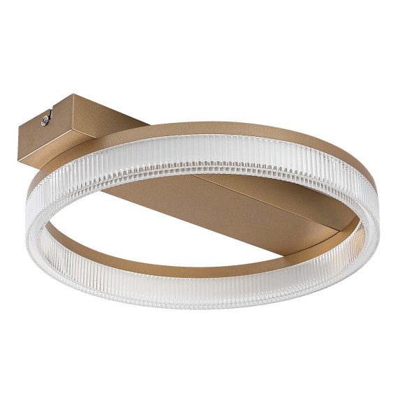 Rabalux 71471 LED prisadené stropné svietidlo Rivona | 18W integrovaný LED zdroj | 1400lm | 3000-6500K | diaľkové ovládanie | stmievač | zlatá