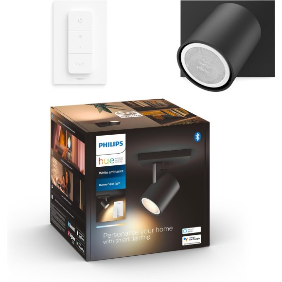 Philips Hue  8720169320710 LED bodové nástenné svietidlo Runner  | 4,2W GU10 | 400lm | 2200-6500K