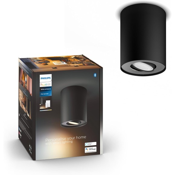 Philips Hue  8720169320239 LED bodové stropné svietidlo Pillar  | 4,2W GU10 | 400lm | 2200-6500K