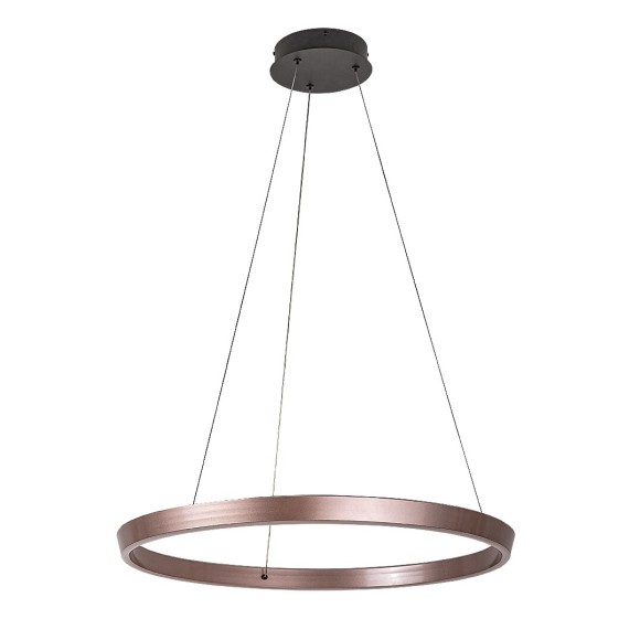 Rabalux 72402 LED závesné stropné svietidlo Nevira | 36W integrovaný LED zdroj | 2520lm | 3000-6500K | diaľkové ovládanie | stmievač | na lanku | hnedá