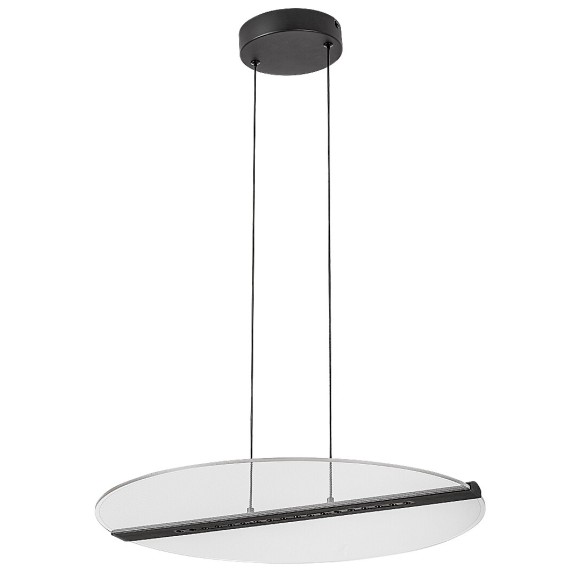 Rabalux 72483 LED závesné stropné svietidlo Norael | 24W integrovaný LED zdroj | 1570lm | 3000K | čierna