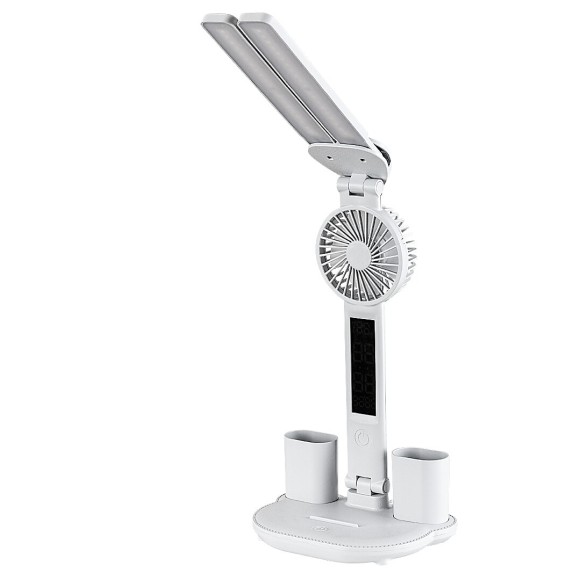 Rabalux 74030 LED stolná lampička Novilo | 7W integrovaný LED zdroj | 420lm | 3000/4000/6000K | vypínač | biela