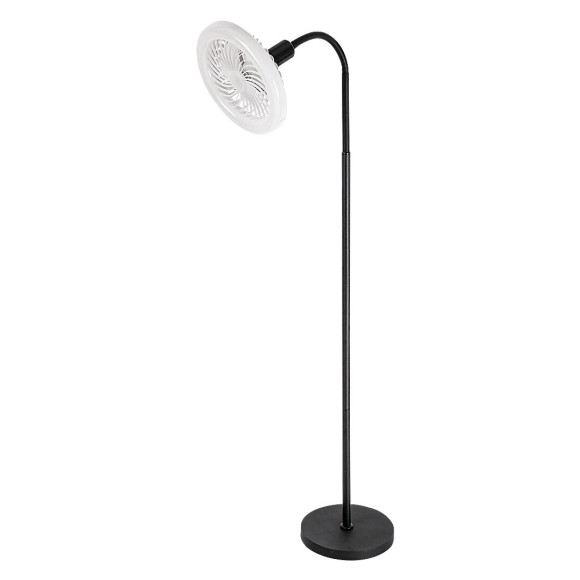 Rabalux 74031 stojacia lampa Venturo | 16W E27 | 1600lm | 3000-6500K | vypínač | čierna