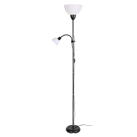Rabalux 74109 stojacia lampa ActionPro E14 | vypínač | čierna