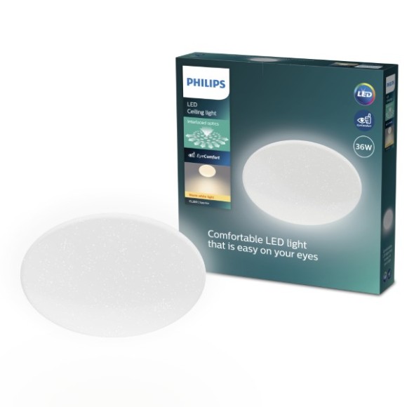 Philips 8721103069092 LED prisadené stropné svietidlo CL200 | 36W integrovaný LED zdroj | 3600lm | 2700K | biela