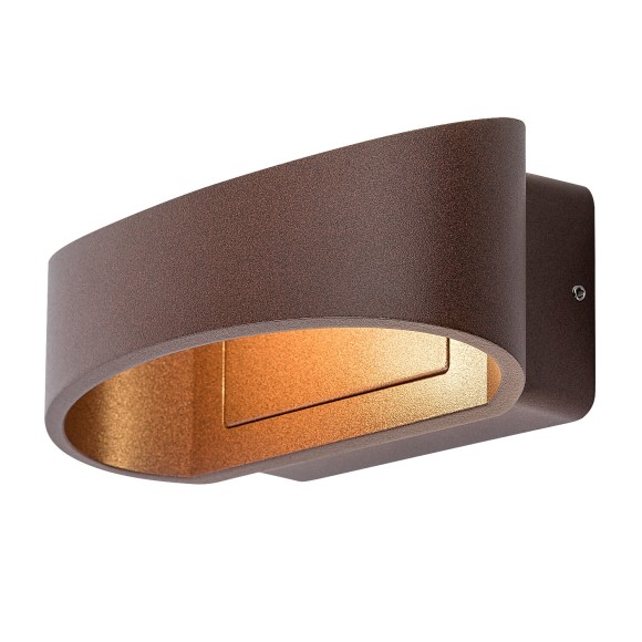 Rabalux 77180 LED vonkajšie nástenné svietidlo Gerla | 9W integrovaný LED zdroj | 400lm | 3000K | hnedá