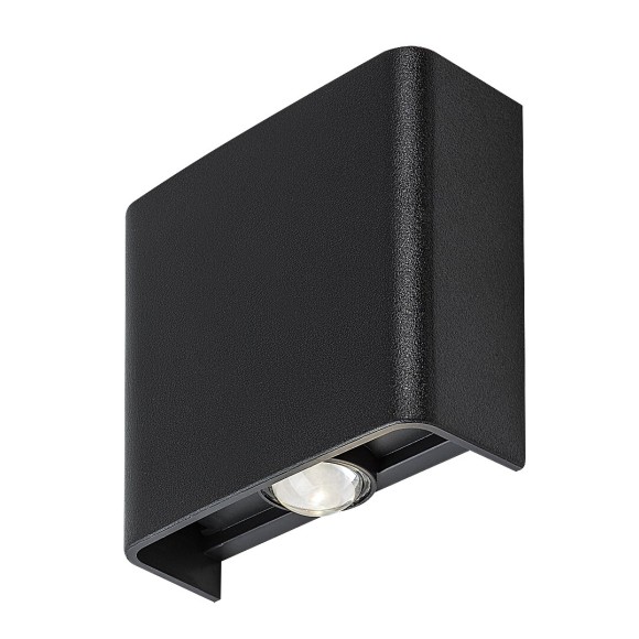 Rabalux 77191 LED vonkajšie nástenné svietidlo Portel | 2W integrovaný LED zdroj | 160lm | 2700/4000K | čierna