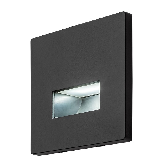 Rabalux 77195 LED vonkajšie nástenné svietidlo Lunca | 1W integrovaný LED zdroj | 15lm | 3000/4500/6500K | čierna
