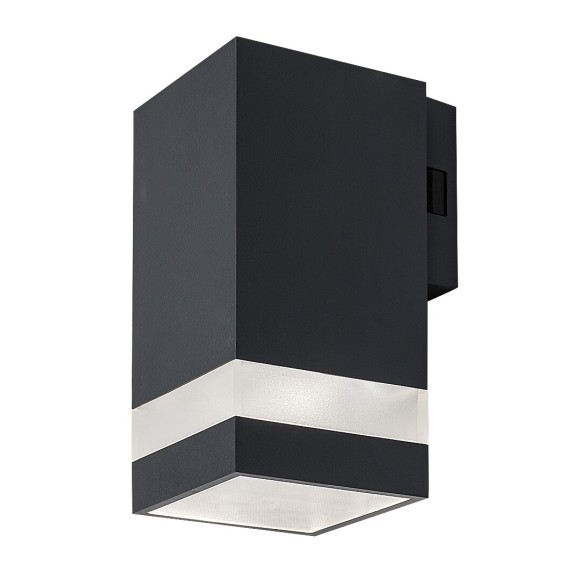 Rabalux 77209 LED vonkajšie nástenné svietidlo Urfa Line | 9W integrovaný LED zdroj | 810lm | 3000/4000/6000K | antracit