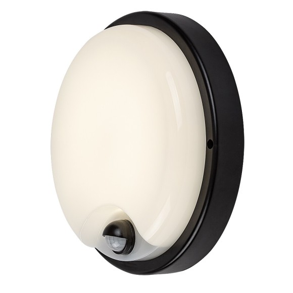 Rabalux 77213 LED vonkajšie nástenné svietidlo Lonato | 18W integrovaný LED zdroj | 1730lm | 4000K | pohybové čidlo | čierna