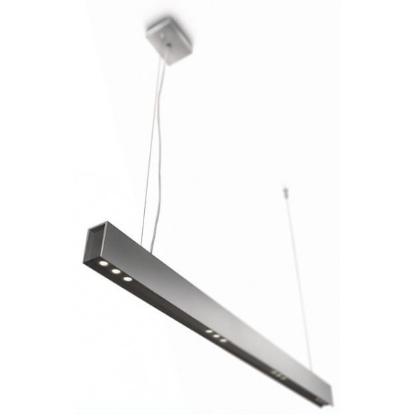 LED závesné stropné svietidlo - luster Philips 4x6,5W -> Nahrádza 80W - hliník