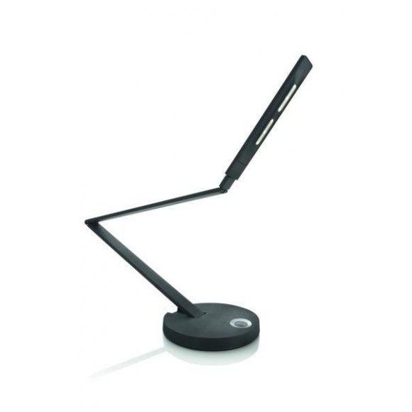 LED stolná lampa dotyková Philips FOLD 2x6,5W -> nahrádza 50W - čierna