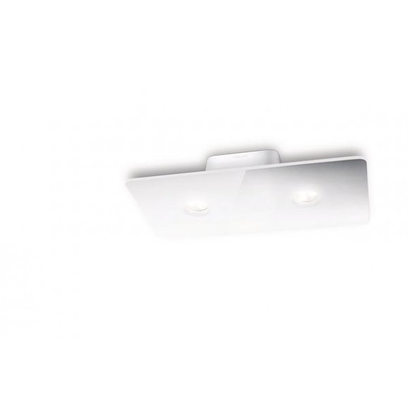 LED prisadené nástenné a stropné svietidlo Philips MAGNA 2x6W -> nahrádza 50W - biela