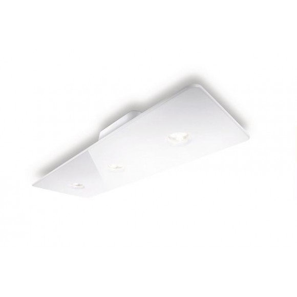 LED prisadené nástenné a stropné svietidlo Philips MAGNA 3x6W -> nahrádza 75W - biela