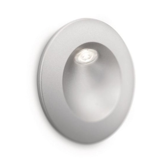 LED zápustné nástenné svietidlo bodové Philips SYRMA 1x2W -> nahrádza 25W - šedá